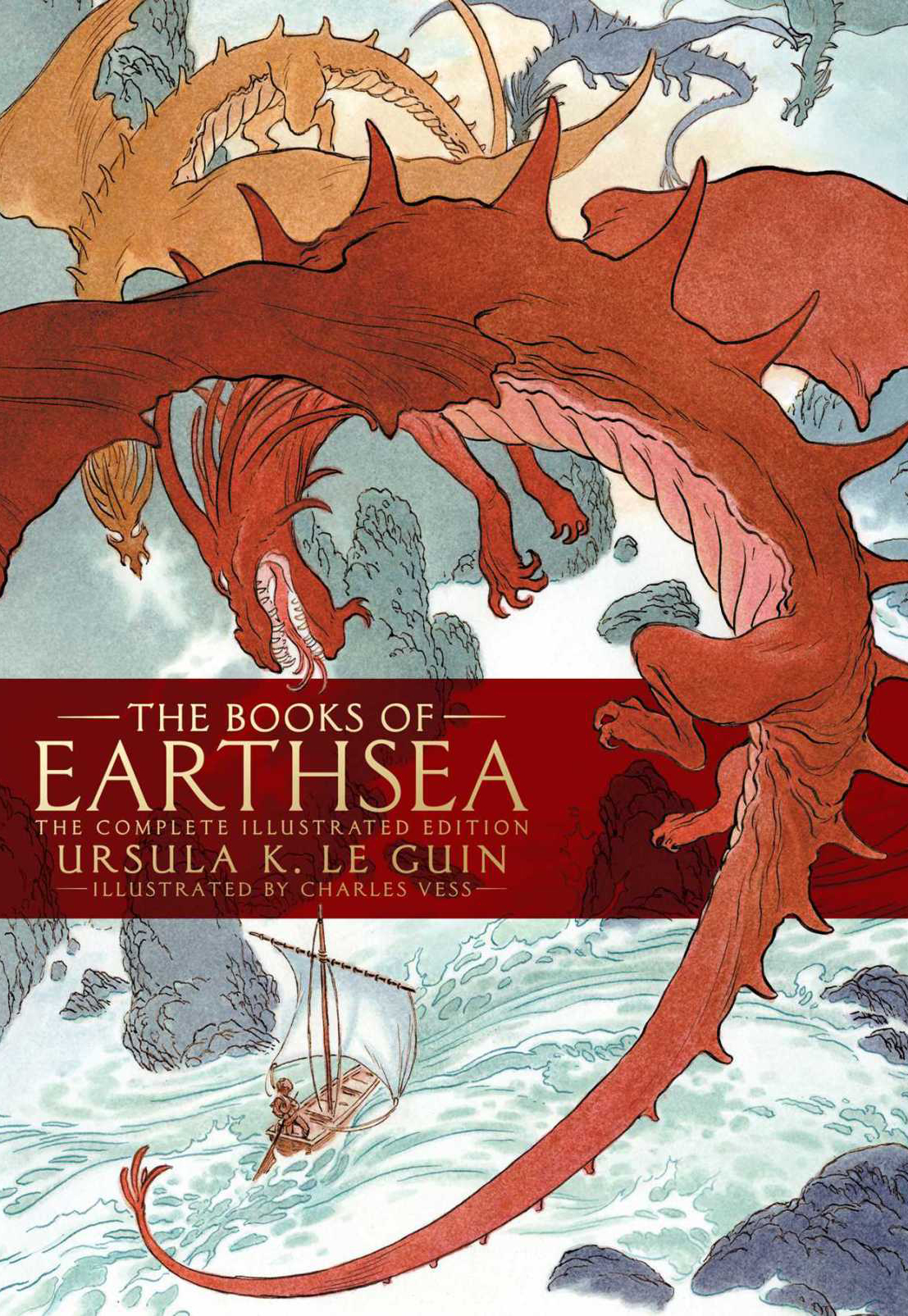 <em>The books of Earthsea</em>, d'Ursula Le Guin, illustration de Charles Vess (2019)